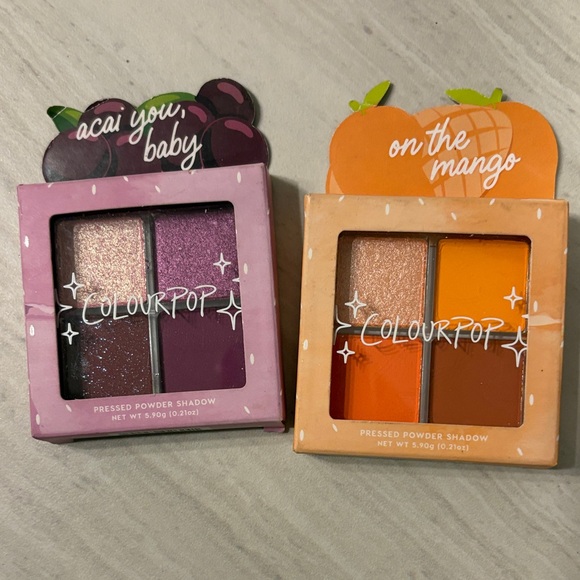Colourpop Other - ColourPop Acai You Baby and On the Mango Shadow Set